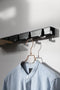 Vij5 - Coatrack By The Meter - metalen design kapstok met 10 haken - RAL9017 zwart
