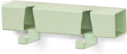 Vij5 - Coatrack By The Meter - metalen design kapstok met 2 haken - RAL6019 mint-groen