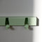 Vij5 - Coatrack By The Meter - metalen design kapstok met 2 haken - RAL6019 mint-groen