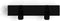 Vij5 - Coatrack By The Meter - metalen design kapstok met 2 haken - RAL9017 zwart