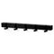 Vij5 - Coatrack By The Meter - metalen design kapstok met 5 haken - RAL9017 zwart