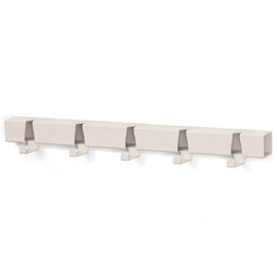 Vij5 - Coatrack By The Meter - metalen design kapstok met 5 haken - RAL9002 grijswit