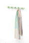 Vij5 - Coatrack By The Meter - metalen design kapstok met 5 haken - RAL6019 mint-groen
