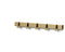 Vij5 - Coatrack by the Meter - metalen design kapstok met 5 haken - Anodic Gold