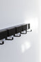 Vij5 - Coatrack By The Meter - metalen design kapstok met 5 haken - RAL9017 zwart