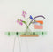 Vij5 - Coatrack By The Meter - metalen design kapstok met 5 haken - RAL6019 mint-groen