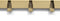 Vij5 - Coatrack by the Meter - metalen design kapstok met 5 haken - Anodic Gold