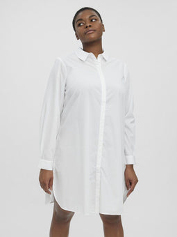 Vero Moda Curve VMSHANA LS LONG SHIRT K CURVE - Dames Overhemd - Lang model - Maat 52