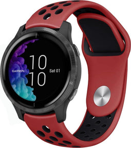 iMoshion Bandje Geschikt voor Garmin Vivoactive 3 / Venu / Forerunner 245 - iMoshion Siliconen sport bandje - Zwart