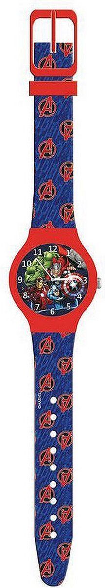 Marvel Horloge Avengers 32 Mm Kwarts Siliconen Rood/blauw