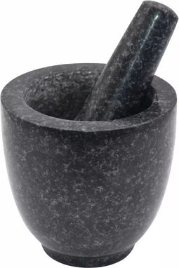 Vijzel met Stamper – Kruidenstamper – Mortier - marmer Ø12x12cm