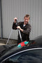 Vikan 475552 Ovale Wasborstel - 270 mm - Waterdoorlatend - Zacht Gespleten Haren - Autoborstel - Auto Wassen