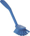Vikan Afwasborstel 42373 met Schraprand - 28 cm - Blauw - Geschikt voor de kleine Vaat - Onverslijtbaar - Bestand tegen Kokend heet water