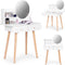 Viking Choice - Kaptafel - met spiegel - 80x40x122 cm - wit