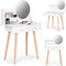 Viking Choice - Kaptafel - met spiegel - 80x40x122 cm - wit