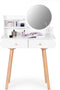 Viking Choice - Kaptafel - met spiegel - 80x40x122 cm - wit
