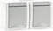 VIKO 90591088-DE Pacific Wandcontactdoos dubbel spatwaterdicht Grijs