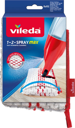 Vileda 1.2.Spray MAX Vervanging - Microvezelpad voor 12 Spray Max systeem - 1 Stuk