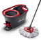 Vileda 4023103227446 Turbo 3-in-1 complete set, dweilmop met telescoopsteel en 360°-scharnier, steel lengte: 70-130 cm, emmer met powercentrifuge, wasbare 3-in-1 microvezel mop,Meerkleurig