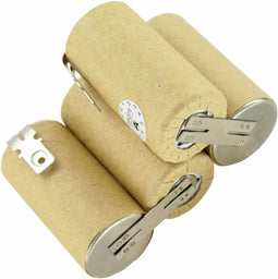 vileda AS-193E9A oplaadbare NiCd 4,8 volt met Faston 6,3 mm en 4,8 mm contact