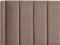 VILETTE - Tweepersoonsbed - Taupe - 140 x 200 cm - Fluweel