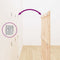 vidaXL - Wandhoofdbord - 146,5x3x110 - cm - massief - grenenhout