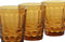Glazenset Home ESPRIT Amber Kristal Met reliëf 240 ml (6 Stuks)