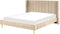 VILLETTE - Tweepersoonsbed - Beige - 180 x 200 cm - Fluweel