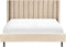 VILLETTE - Tweepersoonsbed - Beige - 180 x 200 cm - Fluweel