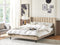 VILLETTE - Tweepersoonsbed - Beige - 180 x 200 cm - Fluweel