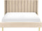 VILLETTE - Tweepersoonsbed - Beige - 180 x 200 cm - Fluweel