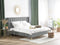 VILLETTE - Tweepersoonsbed - Grijs - 160 x 200 cm - Fluweel