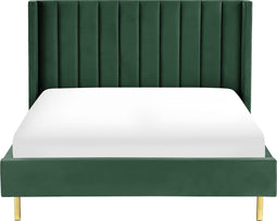 VILLETTE - Tweepersoonsbed - Groen - 140 x 200 cm - Fluweel