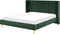 VILLETTE - Tweepersoonsbed - Groen - 180 x 200 cm - Fluweel