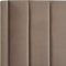 VILLETTE - Tweepersoonsbed - Taupe - 180 x 200 cm - Fluweel