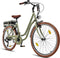 Villette Vintage retro elektrische fiets groen