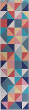 VILLUKURI - Laagpolig vloerkleed - Multicolor - 80x300 cm - Polyester