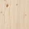 vidaXL - Hoofdbord - 138,5x3x81 - cm - massief - grenenhout