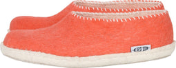 Vilten dames sloffen Stitch grapefruit Colour:Oranjerood/ Ecru Size:39