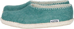 Vilten dames sloffen Stitch seagreen Colour:Zeegroen/ Ecru Size:39.5