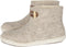 Vilten damesslof High Boots light grey Colour:Lichtgrijs/ Ecru Size:35