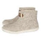 Vilten damesslof High Boots light grey Colour:Lichtgrijs/ Ecru Size:36