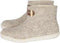 Vilten damesslof High Boots light grey Colour:Lichtgrijs/ Ecru Size:40