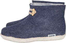 Vilten damesslof High Boots navy blue Colour:Donkerblauw/ Lichtgrijs Size:38