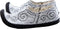 Vilten damesslof Jak Colour:Grijs/ Ecru Size:36