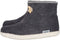 Vilten herenslof High Boots grey Colour:Donkergrijs/ lichtgrijs Size:42