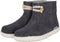 Vilten herenslof High Boots grey Colour:Donkergrijs/ lichtgrijs Size:42