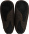 Vilten herenslof Sloping back black Colour:Zwart/ Oranje Size:44