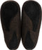 Vilten herenslof Sloping back black Colour:Zwart/ Oranje Size:47