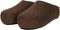Vilten herenslof Sloping back brown Colour:Bruin/ Mosgroen Size:42